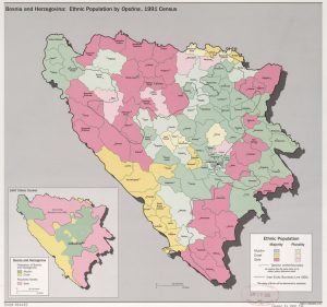 Mapa Bosnia